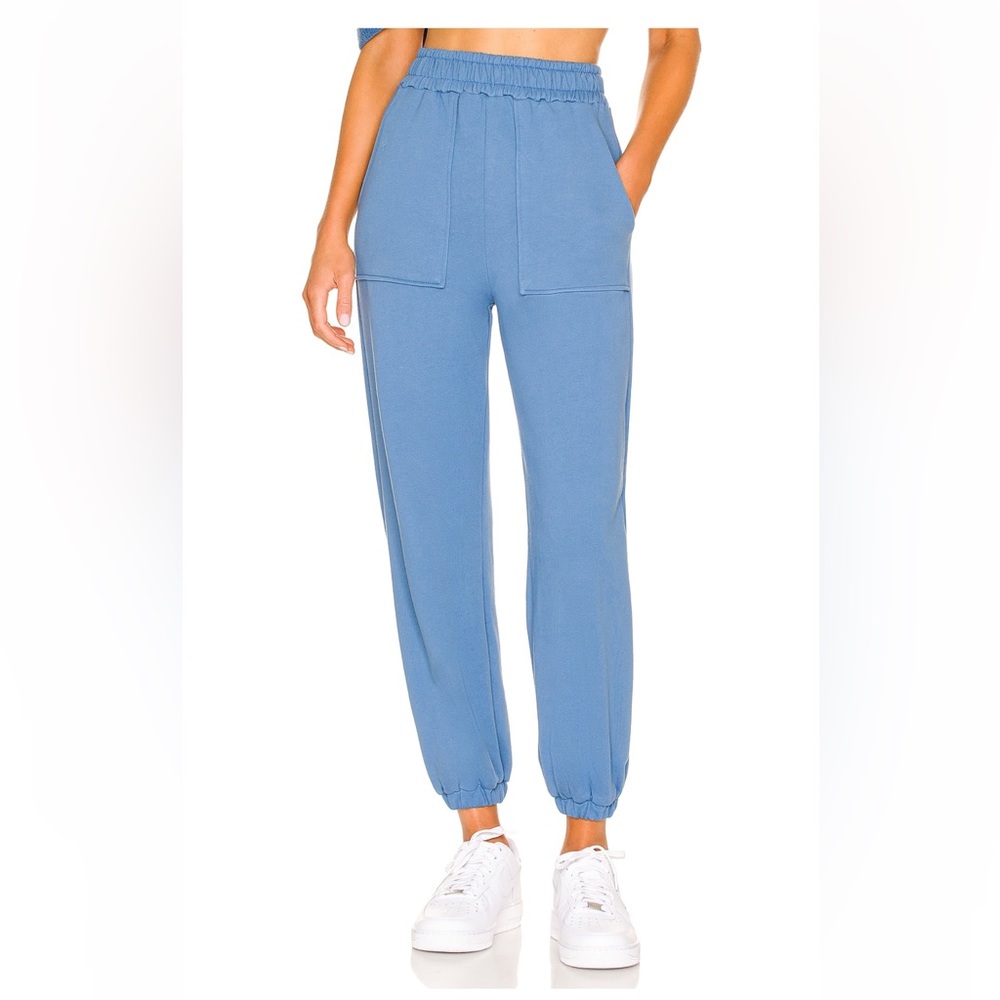 Lovers + Friends Pocket jogger in soft navy, size small